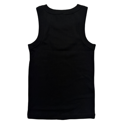 VARSITY LONG TANK TOP BLACK