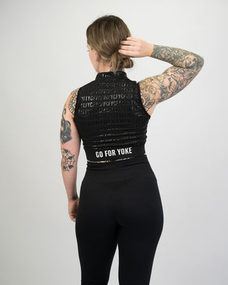 GRIPLITE MOCK NECK SPORTS BRA MIDNIGHT