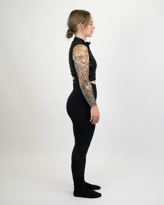 GRIPLITE MOCK NECK SPORTS BRA MIDNIGHT